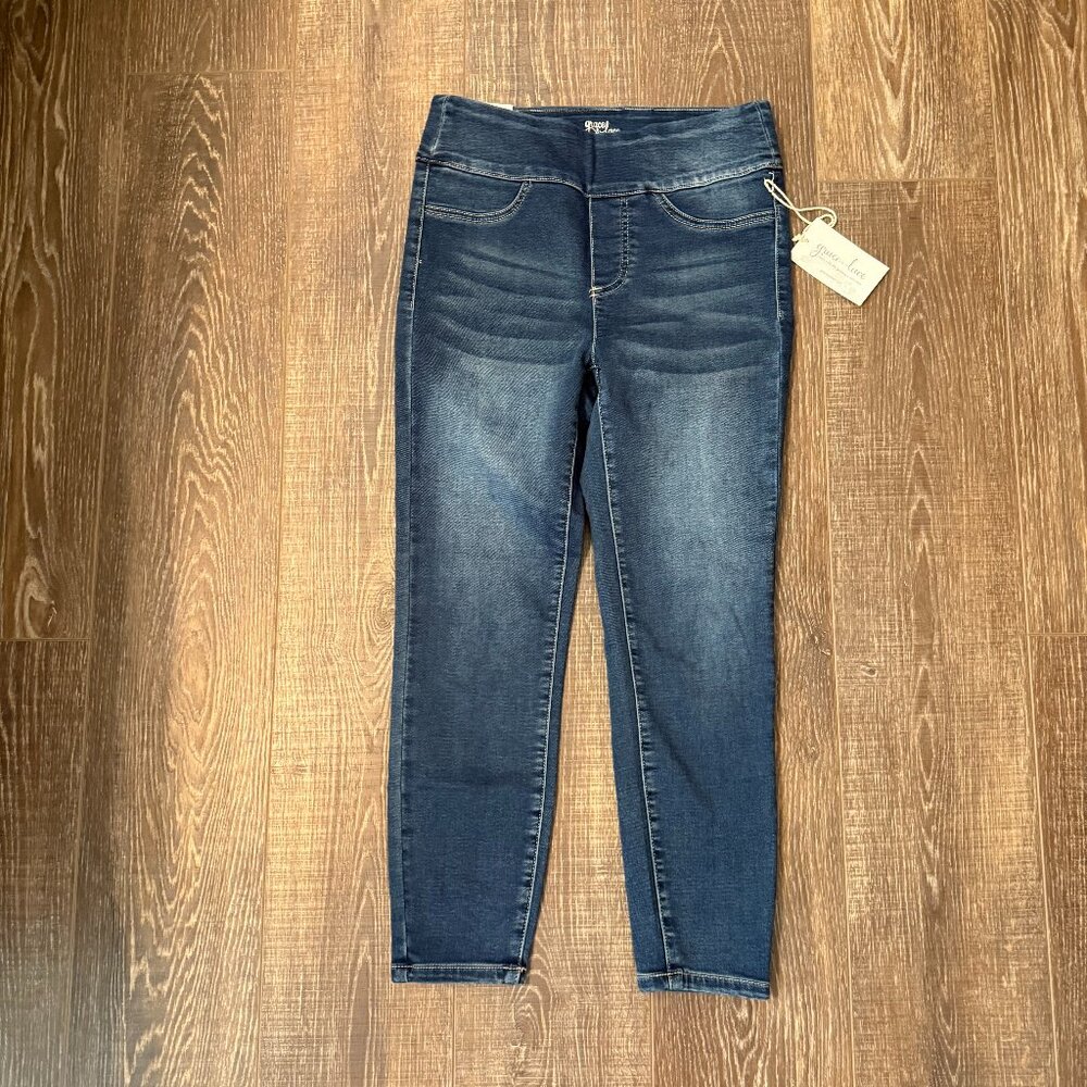 Grace & Lace Pull-On Crop Jeans – Size 4